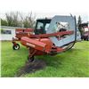 Image 8 : (Lot #'s 277 & 278 are a Group Lot) HESSTON 8100 SWATHER, Cab, 21ft UII Reels, showing 3924 hrs., s/