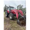 Image 1 : Approx. 2003 MF 6490 FWA TRACTOR CAHR DYNASHIFT 9027 hrs., c/w 1090 High lift Loader c/w 8ft. Bucket