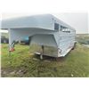Image 1 : 22 ft Fifth wheel stock trailer (older) tandem axle center divider, no visible SN., sold with Bill o