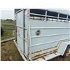 Image 5 : 22 ft Fifth wheel stock trailer (older) tandem axle center divider, no visible SN., sold with Bill o