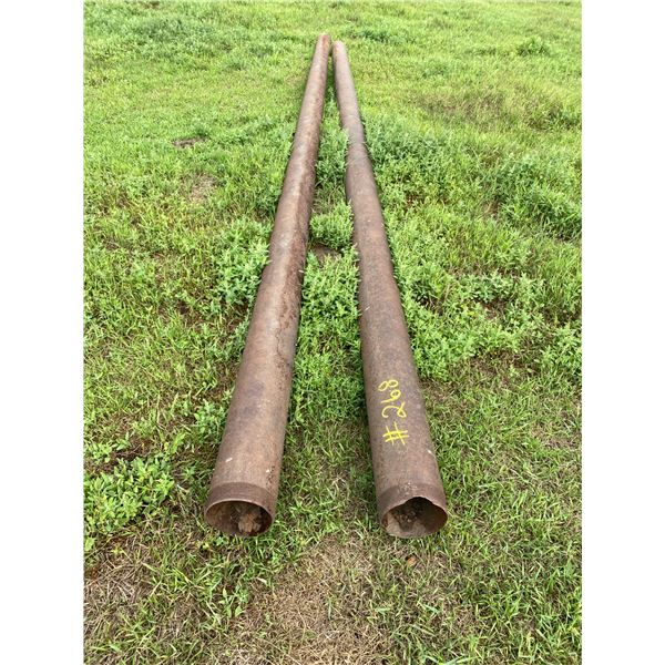 2- 7-inch x 20 ft pipes, selling all together