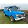Image 1 : 1985 Blue CHEV 3/4 Van, sold for parts, c/w roof rack, has been shedded, should run