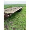 Image 2 : Flat deck trailer c/w mobile home triple axles, ball hitch, farm use only