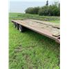 Image 3 : Flat deck trailer c/w mobile home triple axles, ball hitch, farm use only