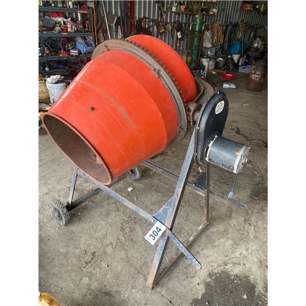 Elec. cement mixer, 1/2 Hp