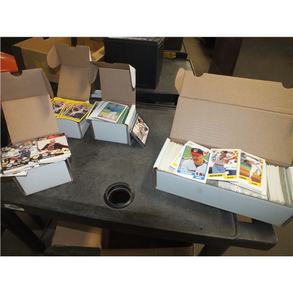 3 Boxes of MLB Baseball / Hockey Cards