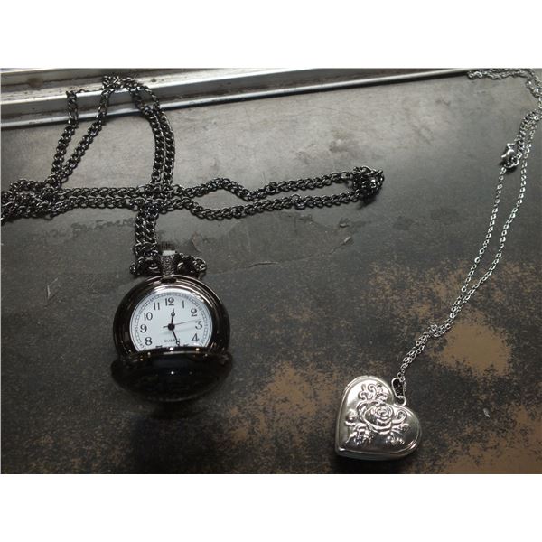 Small Pocket Watch & 1 Locket