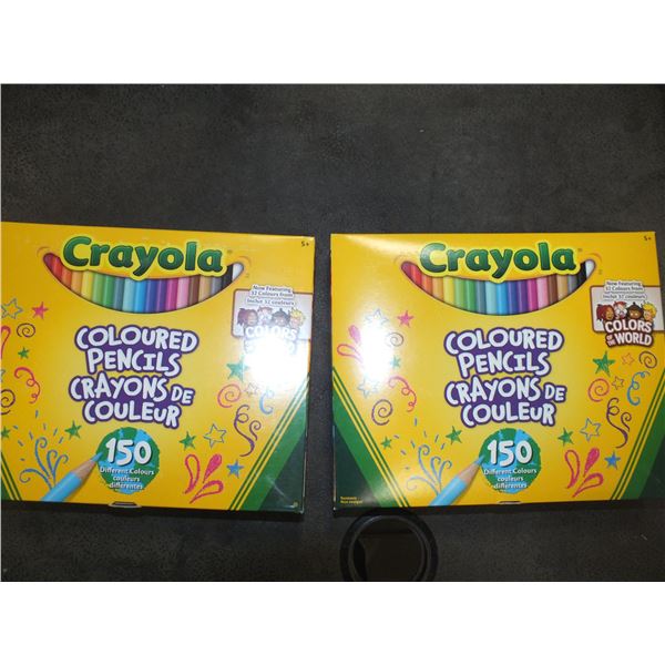 2 Boxes Of Crayola Pencil Crayons