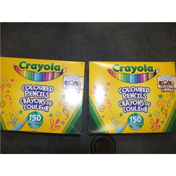 2 Boxes Of Crayola Pencil Crayons