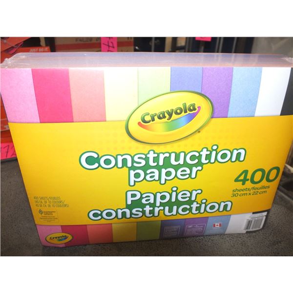 1 case Of Crayola Construction Paper