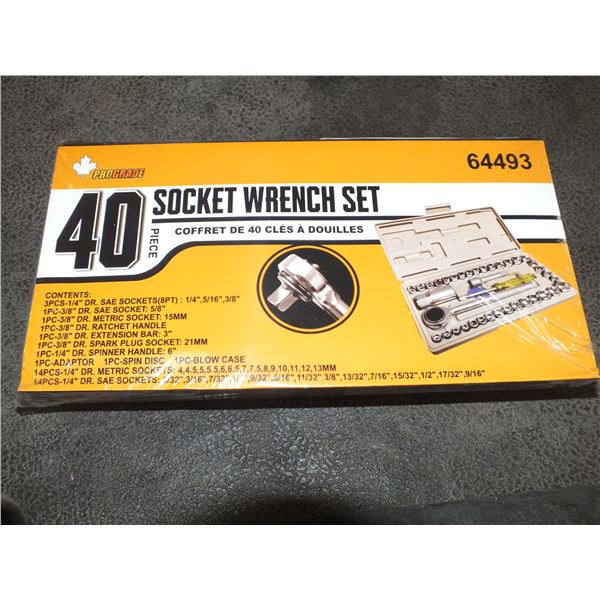 40pc Socket Wrench Set