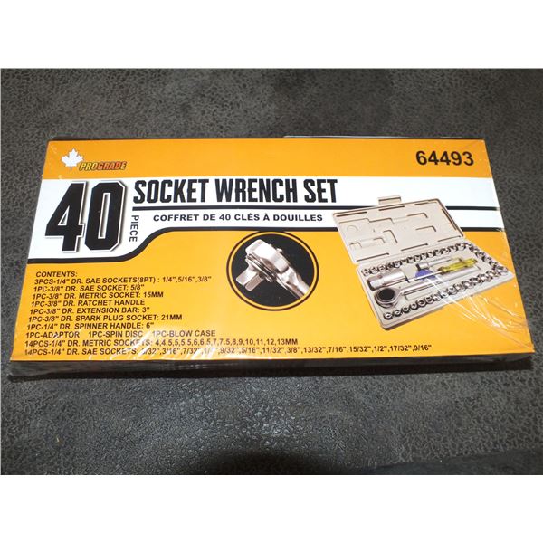 40pc Socket Wrench Set