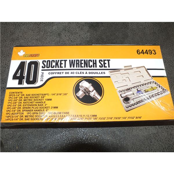40pc Socket Wrench Set