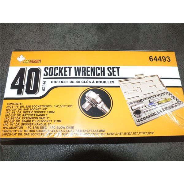 40pc Socket Wrench Set