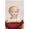 Image 2 : Antique 18" Parian doll with cloth body, leather arms and orginal dress and underclothes. No cracks 