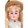 Image 2 : Antique 16" Gebruder Kuhnlenz bisque doll with open mouth and blue glass eyes. On composition body w