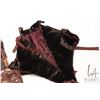 Image 2 : Selection of French fashion dolls accessories including antique fur cloak with silk lining, oxblood 