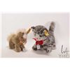 Image 1 : Two Steiff animals including " "Stompy" and a kitten 10" nose to tail