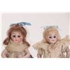 Image 2 : Two antique Kestner all-bisque miniature dolls, each with glass eyes and 3 1/2" in height . No crack