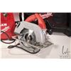 Image 2 : Milwaukee 6365 heavy duty circular saw in metal case. Comes w/ extra blade, chargeable base plate, f