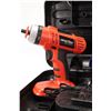 Image 2 : Black & Decker SP18020 18V drill/driver in fitted case w/ two batteries and charger. Plus Irwin bit 