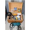 Image 1 : Makita 3700B trimmer/router in wooden box, plus several router bits and accessories. Working at time