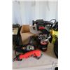 Image 1 : Selection of power tools including Craftsman 600 router, Craftsman belt sander, Master Craft 4 1/2" 