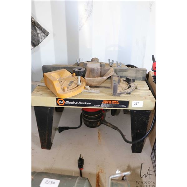 Craftsman marque router and a Black & Decker router table