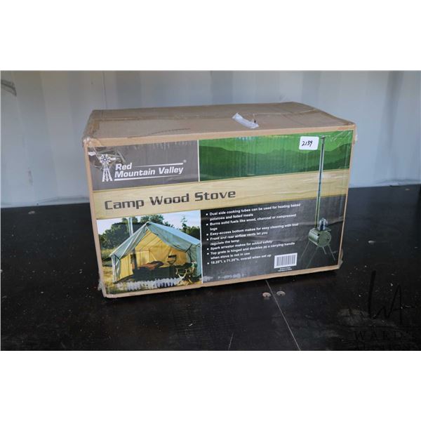 Red Mountain Valley camp wood stove (new in box)