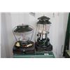 Image 2 : Coleman propane stove, Insta light gas stove, plus two lamps in cases