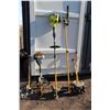 Image 1 : Two Ryobi gas powered garden tools w/ interchangeable heads including weed cutter, brush cutter, lim