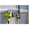 Image 2 : Two Ryobi gas powered garden tools w/ interchangeable heads including weed cutter, brush cutter, lim