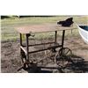 Image 1 : Hand made utility cart w/ 2' x 4' work surface and a 6" vise