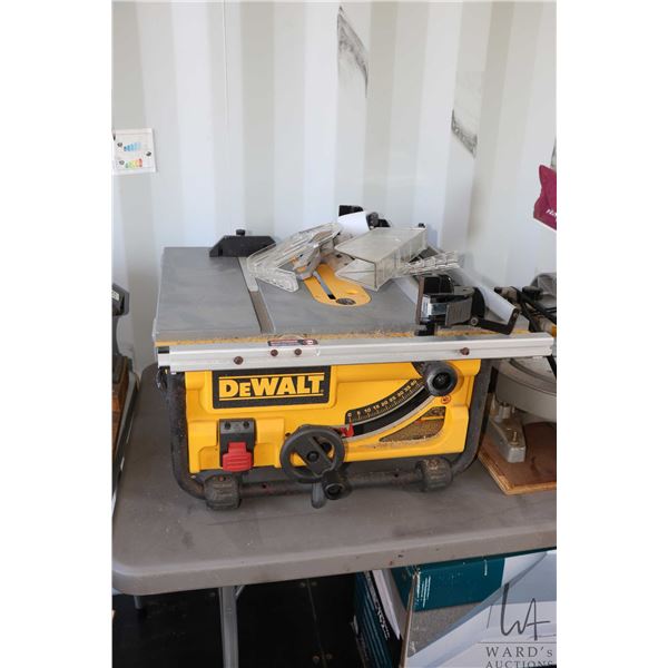 Dewalt DW745 10" table saw. Working at time of cataloging