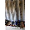 Image 1 : Assortment of hand tools including screwdrivers, pry bars, levels, wrenches, etc