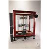 Image 2 : Encased scientific weigh scale made by Sartoriurs-Werke Gottingen. Includes cased set of weights. No