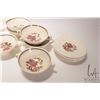 Image 2 : Six Wedgwood "Bullfinch" bouillon dishes with under plates plus three Copeland serving dishes includ
