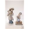 Image 1 : Two Lladro figurines including "My Precious Bundle" #5123 1980, 10" in height and "Japanese Girl Gat