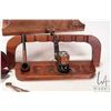 Image 2 : Selection of tobacco related items including wooden drum humidor, wooden humidor with pipe stand, a 
