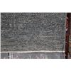 Image 2 : Modern wool area carpet in mottled grey and aqua colours, 72" X 108". Note: Not available for shippi