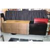 Image 1 : Modern credenza style sideboard, designed with illusion appearance that the right side slides into t