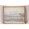 Image 2 : Richard Dixon framed acrylic on canvas painting, titled on verso "Riverdale Early Winters Day", sign