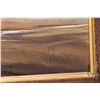 Image 3 : Harold L. Lyon framed oil on board painting, titled on verso" Lone Bird", signed by artist 12" X 20"