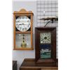 Image 1 : Two wall clocks including a regulator style New Haven and a weight driven Jerome & Co. Note: neither