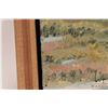 Image 3 : Richard Dixon framed acrylic on canvas painting of a wintry hillside, initialed by artist, 7" X 7"
