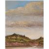 Image 1 : Richard Dixon framed acrylic on board painting, titled on verso "Golden Rain Clouds- Elk Island" , a