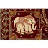 Image 3 : Burmese beaded elephant motif wall hanging. Measures 35" x 53". Includes hanging rod