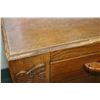 Image 2 : English oak two door, two drawer sideboard with carved decoration, 37" H X 48" W X 21" D