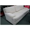 Image 2 : Full size sofa with cream upholstery 90" wide