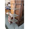 Image 1 : Modern metal and glass four tier etagere, 54" in height